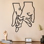 Wallity Pinky Love Escultura de pared en Negro